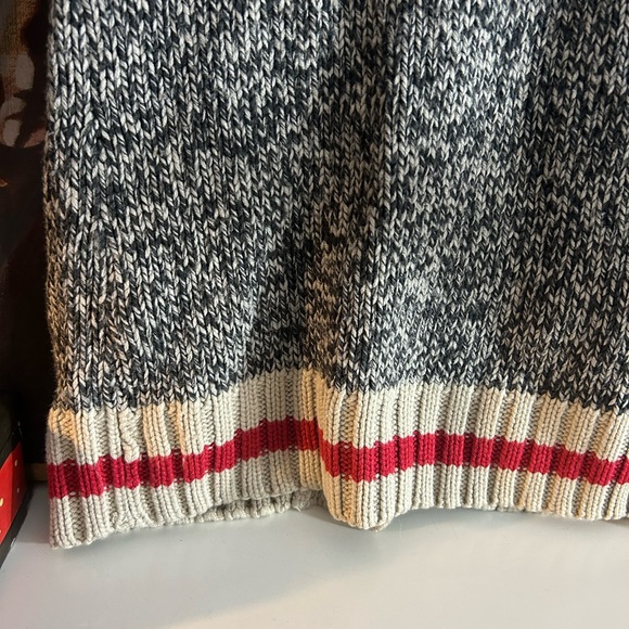 Bluenotes Cabin Black & Cream Shawl Collar Cardigan Women Medium Cowichan - Picture 3 of 16